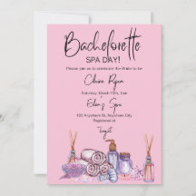 Bachelorette Spa Day Uitnodiging