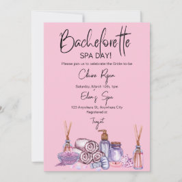 Bachelorette Spa Day Uitnodiging