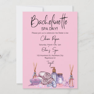 Bachelorette Spa Day Uitnodiging
