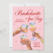 Bachelorette Spa Day Uitnodiging (Voorkant)