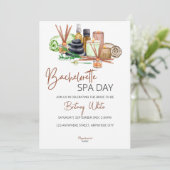 Bachelorette Spa Day Uitnodiging (Staand voorkant)