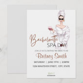 Bachelorette Spa Party Aangepast Kaart (Voorkant / Achterkant)