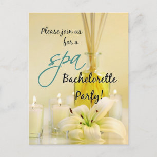 Bachelorette Spa Party Briefkaart Uitnodigingen