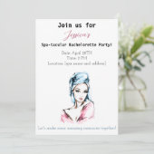 Bachelorette Spa Party Kaart (Staand voorkant)