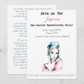 Bachelorette Spa Party Kaart (Voorkant / Achterkant)