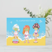 Bachelorette Spa Party Kaart (Staand voorkant)