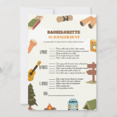 Bachelorette speurtocht spel, leuk voor vrijgezell kaart (Voorkant)