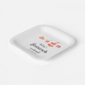 Bachelorette Strand Bikini Weekend Papieren Bordje (Gebogen)