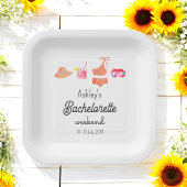 Bachelorette Strand Bikini Weekend Papieren Bordje
