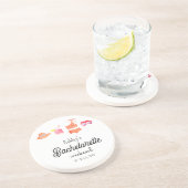 Bachelorette Strand Bikini Weekend  Zandsteen Onderzetter (Zijkant)