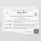 **Bachelorette Strand Weekend Feest QR Kaart (Achterkant)