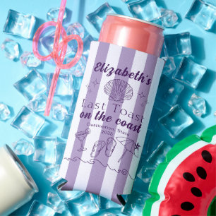 Bachelorette Strandfeest Laatste Toast Aan de Kust Seltzer Blikjeskoeler