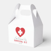 Bachelorette Survival Kit gepersonaliseerd Bedankdoosjes (Voorkant Zijde)