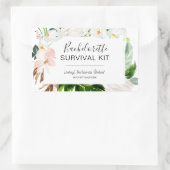 Bachelorette Survival Kit Rechthoekige Sticker (Tas)