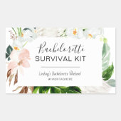 Bachelorette Survival Kit Rechthoekige Sticker (Voorkant)
