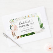 Bachelorette Survival Kit Rechthoekige Sticker (Envelop)