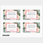 Bachelorette Survival Kit Rechthoekige Sticker (Vel)