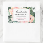 Bachelorette Survival Kit Rechthoekige Sticker (Tas)