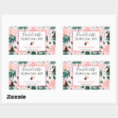 Bachelorette Survival Kit Rechthoekige Sticker (Vel)