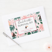 Bachelorette Survival Kit Rechthoekige Sticker (Envelop)