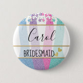 Bachelorette | Teambridepartij Ronde Button 5,7 Cm (Voorkant)