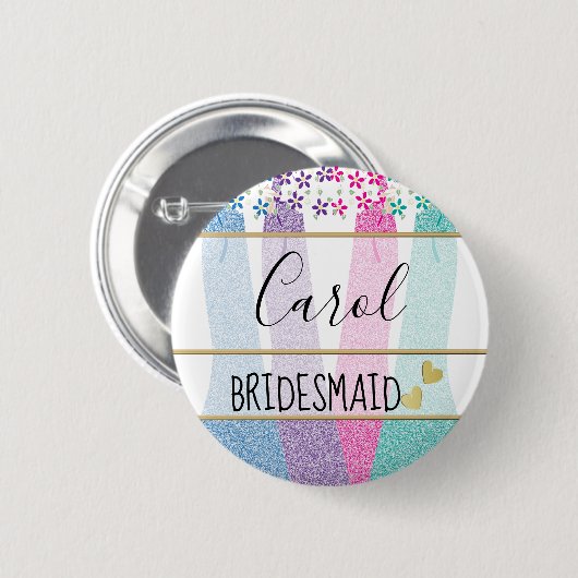 Bachelorette | Teambridepartij Ronde Button 5,7 Cm (Voorkant /achterkant)