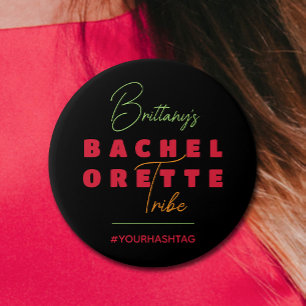 Bachelorette Tribe Hashtag Ronde Button 7,6 Cm