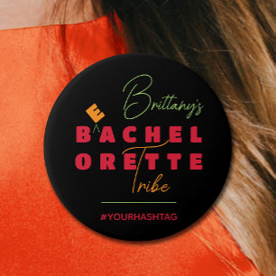 Bachelorette Tribe Hashtag Ronde Button 7,6 Cm