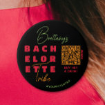 Bachelorette Tribe QR Code Hashtag Ronde Button 7,6 Cm<br><div class="desc">De naam van de bruid in het hoofdletterschrift,  de woorden bachelorette-stam,  #your hashtag,  plus je Venmo QR-code om haar een drink te geven,  deze knoppen zijn leuk om je bachelorette-partijmeisjes te geven. Ideale partij voor je bruidsschat! Punten in ons collectie koppelen.</div>