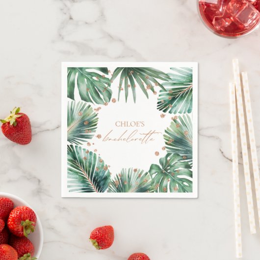 Bachelorette Tropisch & Diamant Modern Servet (Insitu)