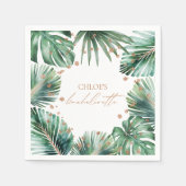 Bachelorette Tropisch & Diamant Modern Servet (Voorkant)