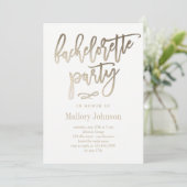 Bachelorette uit de penseelhoek kaart (Staand voorkant)