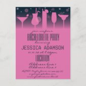 Bachelorette-uitnodiging Briefkaart (Voorkant)
