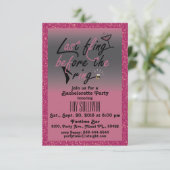 Bachelorette-uitnodiging Kaart (Staand voorkant)