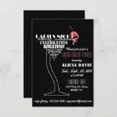 Bachelorette-uitnodiging Kaart (Voorkant / Achterkant)