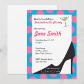Bachelorette-uitnodiging Kaart (Voorkant / Achterkant)