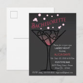 Bachelorette-uitnodiging Uitnodiging Briefkaart (Voorkant / Achterkant)