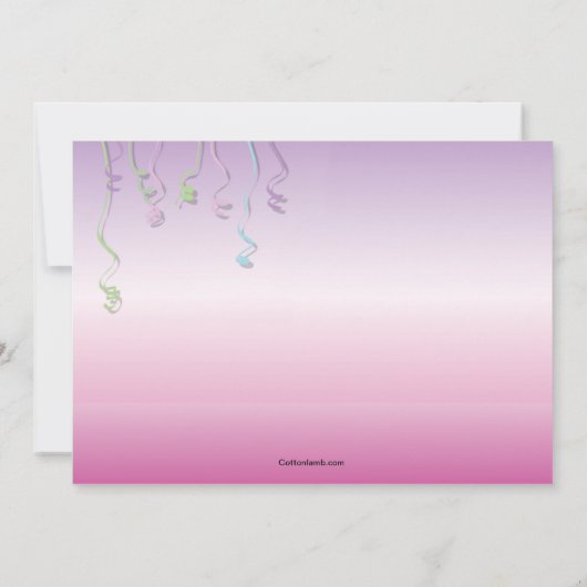 Bachelorette-uitnodiging voor feestelijk meisje kaart (Achterkant)