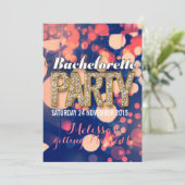 Bachelorette-uitvindingen van Cool Night Lights Kaart (Staand voorkant)