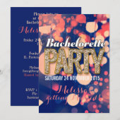 Bachelorette-uitvindingen van Cool Night Lights Kaart (Voorkant / Achterkant)