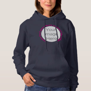Bachelorette uw afbeelding hier, fototekst op maat hoodie