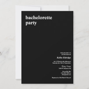 Bachelorette van het type Black Modern Kaart
