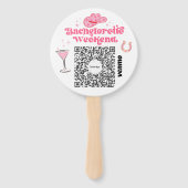 Bachelorette Venmo QR code Koop de Bride A Drink Handwaaier (Voorkant)