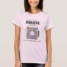 Bachelorette Venmo QR code Koop de Bride A Drink T-shirt