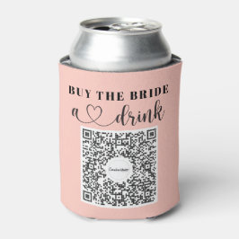 Bachelorette Venmo QR-code Koop de Bruid een drank Blikjeskoeler