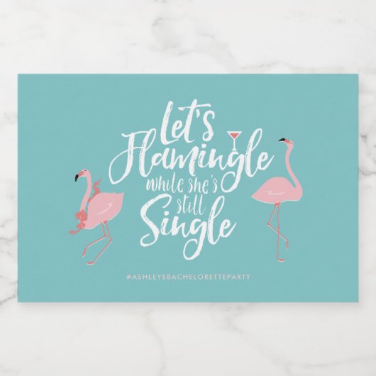 Bachelorette Verloving Hen Party Mini Wijn Mini Sparkling Wijnetiket (Enkel label)