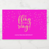 Bachelorette Verlovingsfeest Jonggezellenfeest Min Sparkling Wijnetiket (Enkel label)