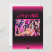 Bachelorette voor ze zegt dat ik een uitnodiging d (Achterkant)