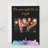 Bachelorette voor ze zegt dat ik een uitnodiging d (Achterkant)