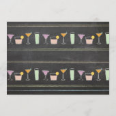 Bachelorette Vrijgezellenfeest Chalk Coral Itinera Programmakaart (Achterkant)